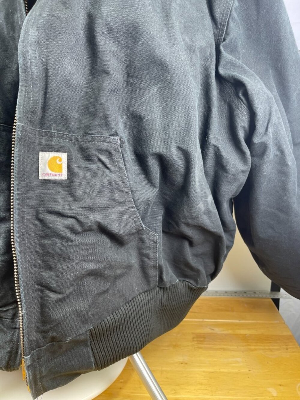 Carhartt J140 Black Duck Active Jacket USA Made Quilt Lined 4XL - Picture 5 of 16
